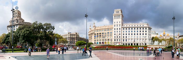 Площадь Каталонии в Барселоне