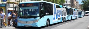 Aerobus - автобус из аэропорта Барселоны