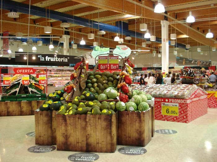 Супермаркеты в Барселоне: ориентировочный уровень цен