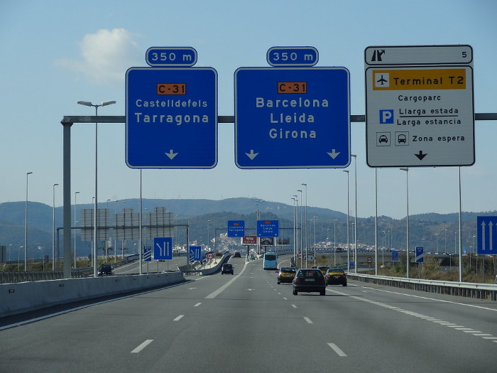 Barcelona, highway C-31