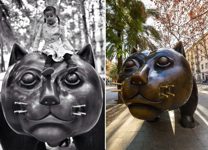 Кот в Барселоне: краткое описание скульптуры