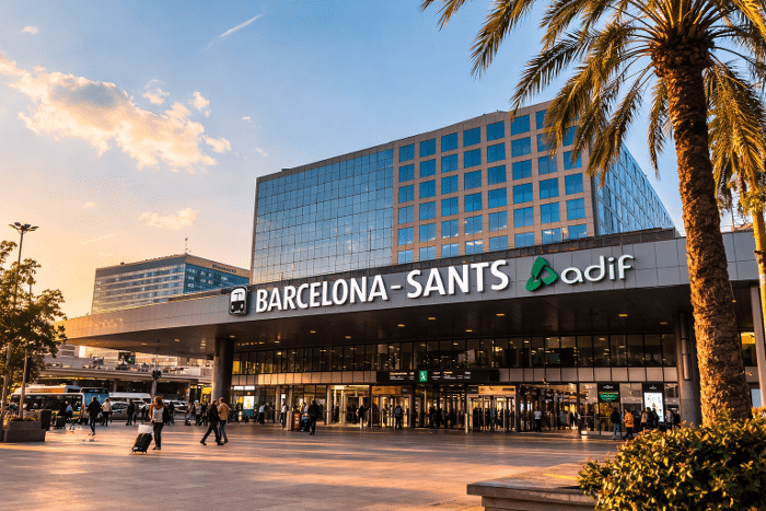 Главный вокзал Барселона Сантс