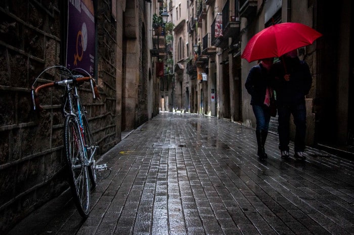 Шоппинг в Барселоне в дождь
